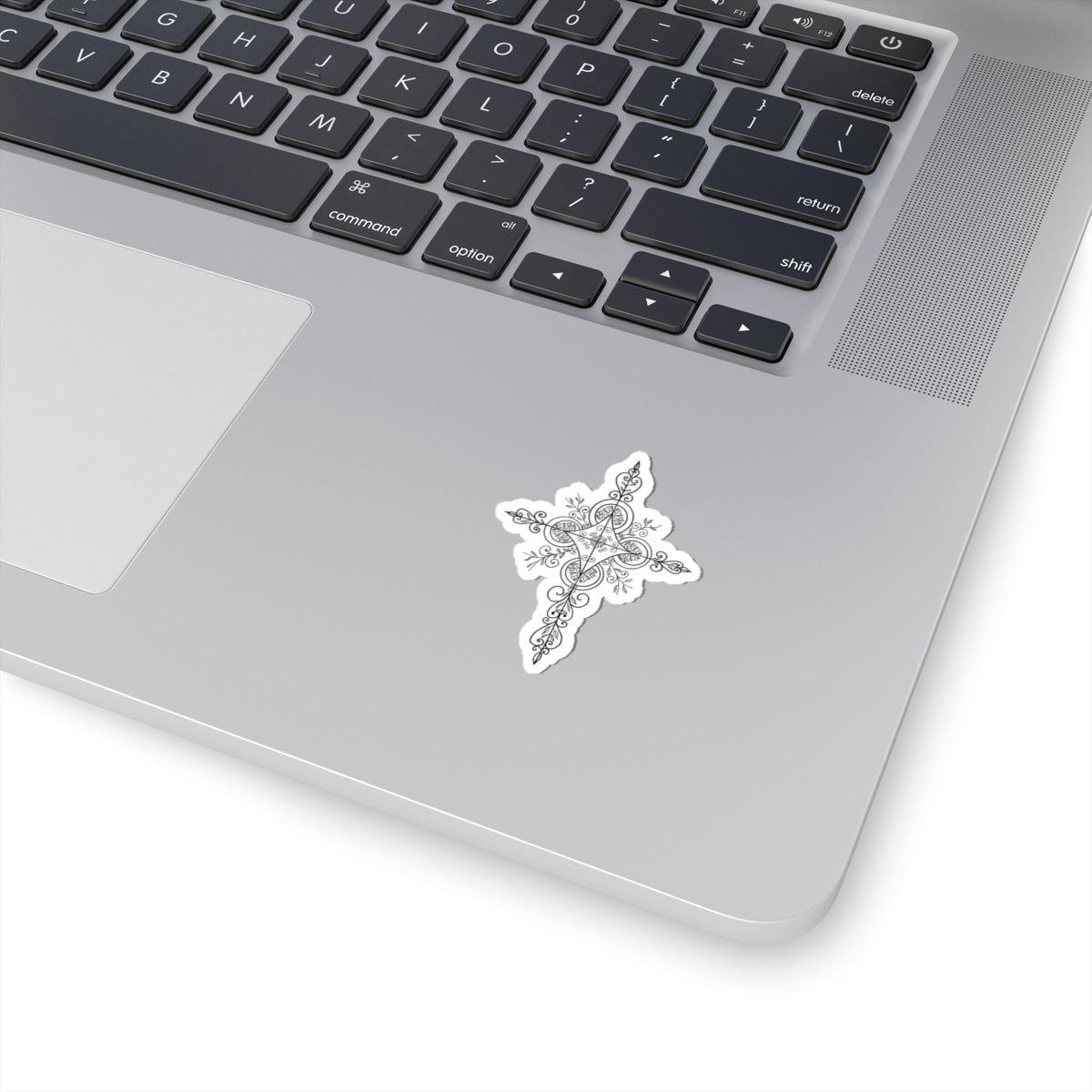 Hand Designed Cross Sticker