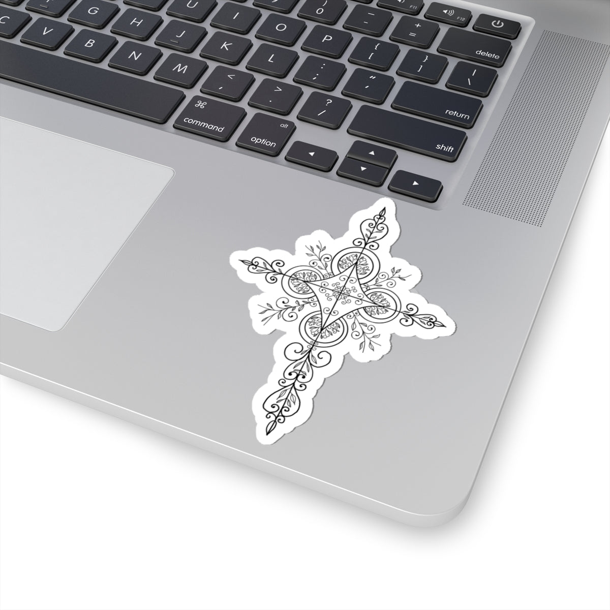 Hand Designed Cross Sticker